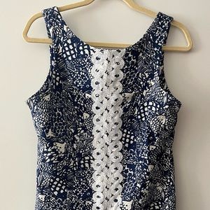 Lilly Pulitzer for target navy nautical fitted dress